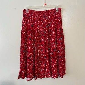 St. John’s Bay Red Floral Skirt